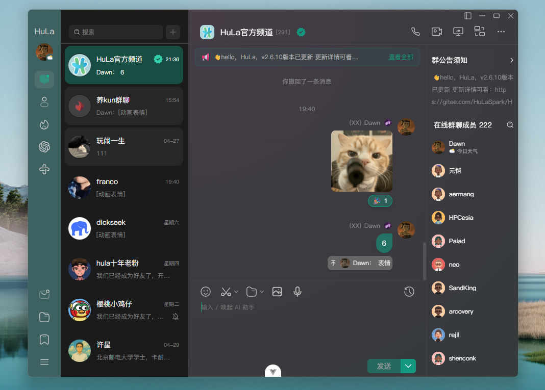 Message Features