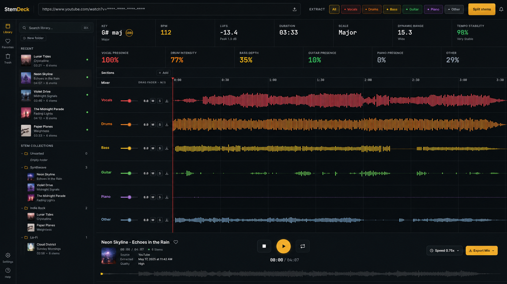 StemDeck screenshot