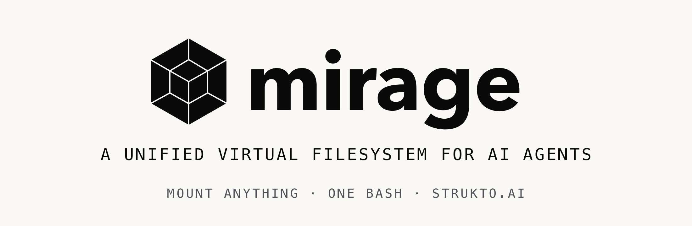 Mirage: A Unified Virtual File System for AI Agents